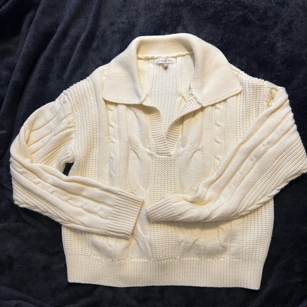 Backyard Roses Stacey Sweater Medium